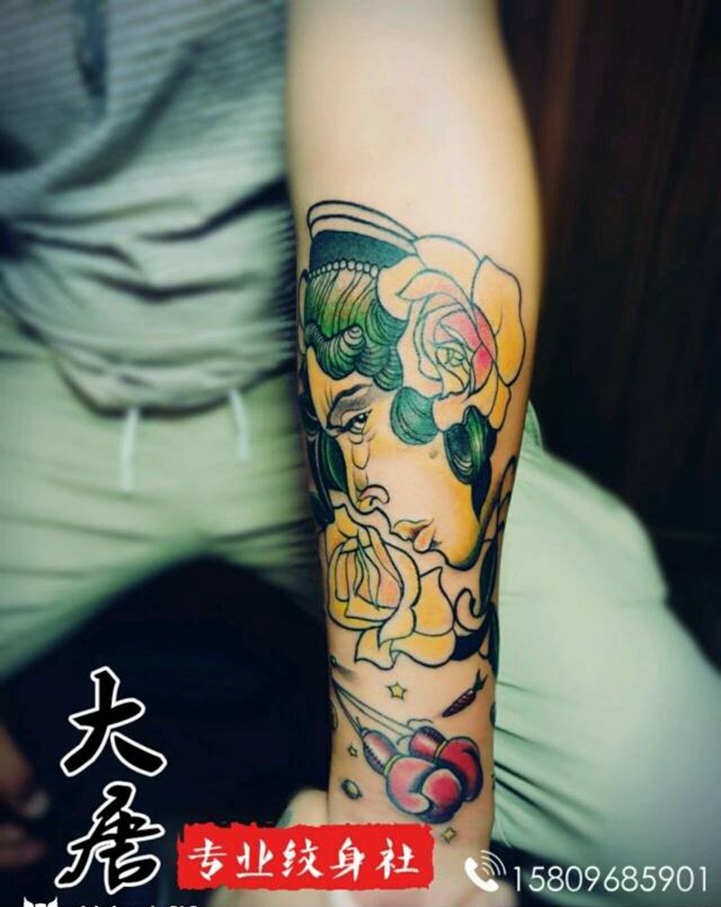 school纹身图片_银川大唐纹身图案