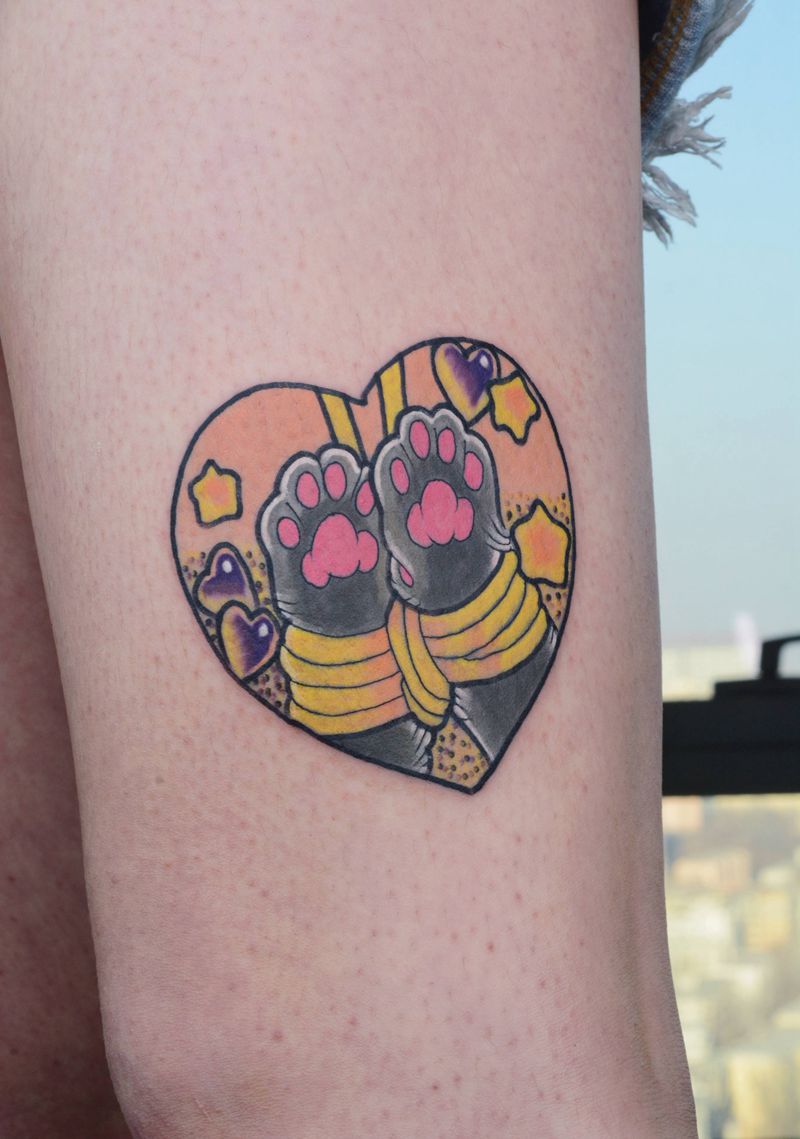 定制手稿上身纹身图片_腿部纹身图案