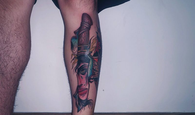 未完纹身图片_New School纹身图案