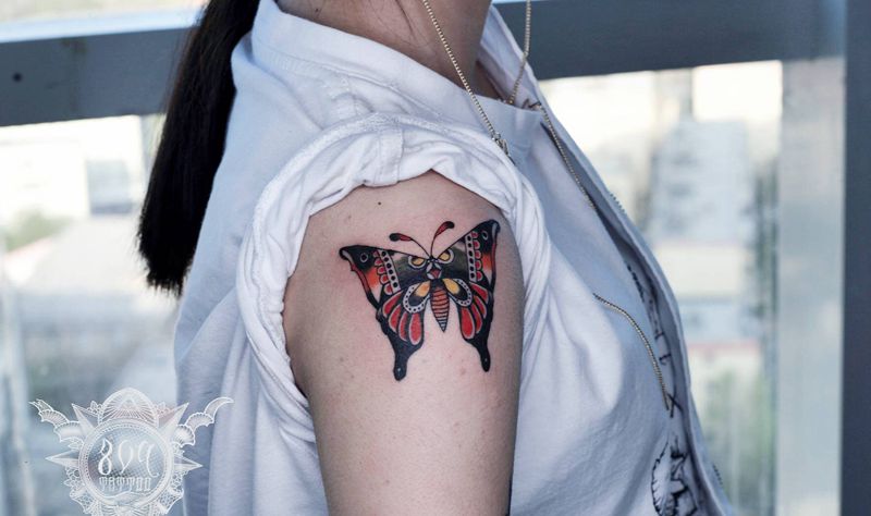 Oldschool纹身图片_手臂Old School纹身图案