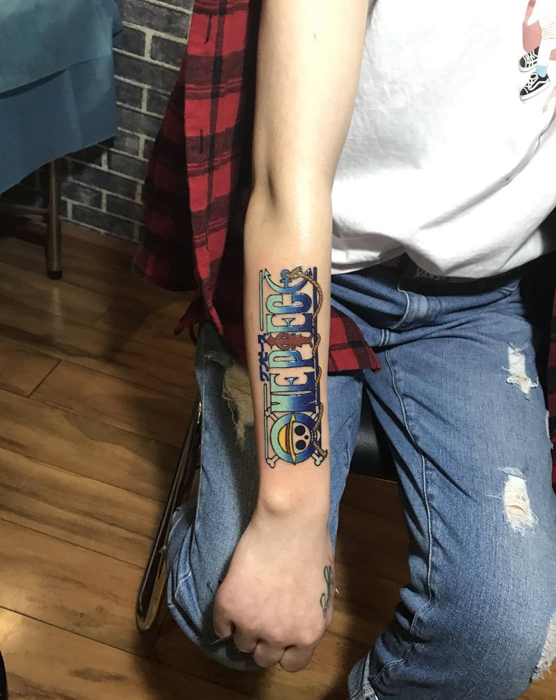 海贼王纹身图片_手臂New School纹身图案