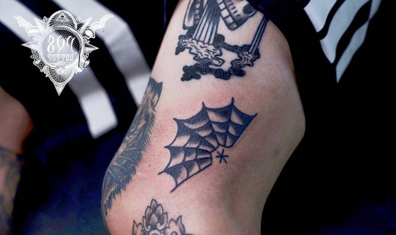 Oldschool纹身图片_腿部Old School纹身图案