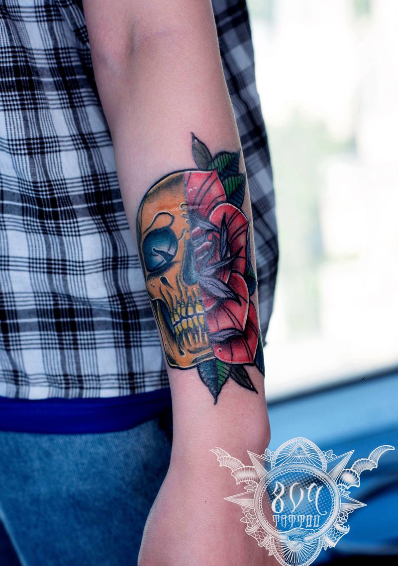 Newschool纹身图片_手臂New School纹身图案