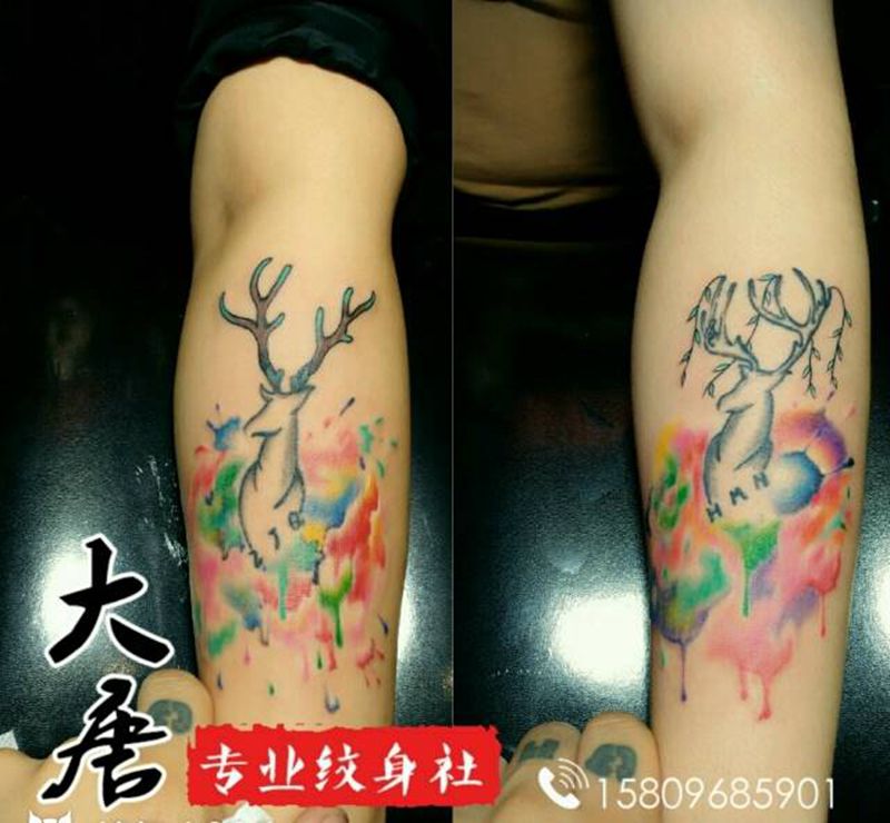 纹身修改纹身图片_银川大唐纹身图案