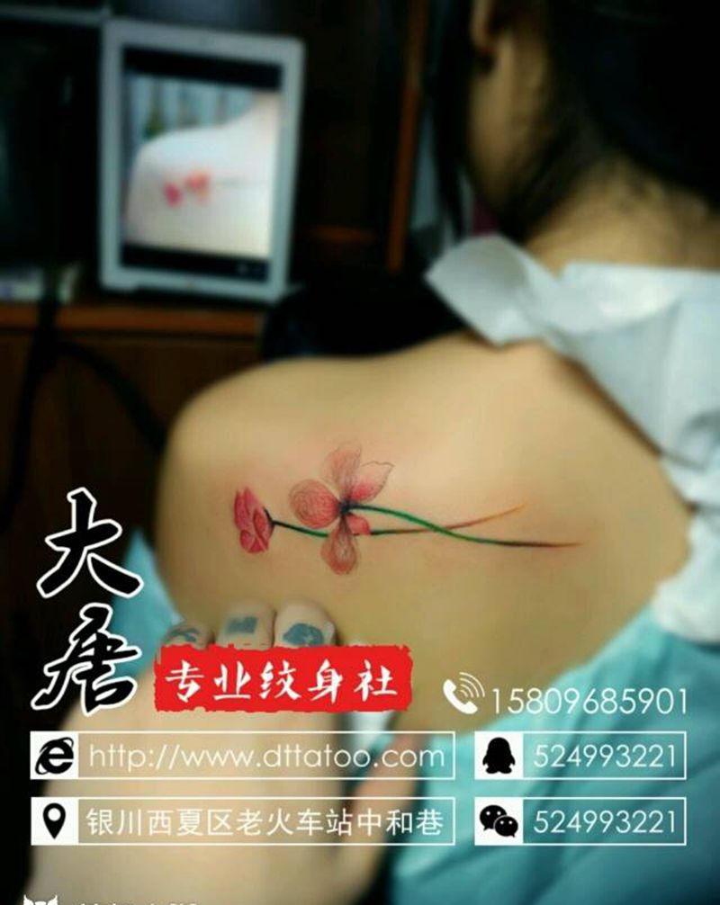 侣纹身图片_银川大唐纹身图案