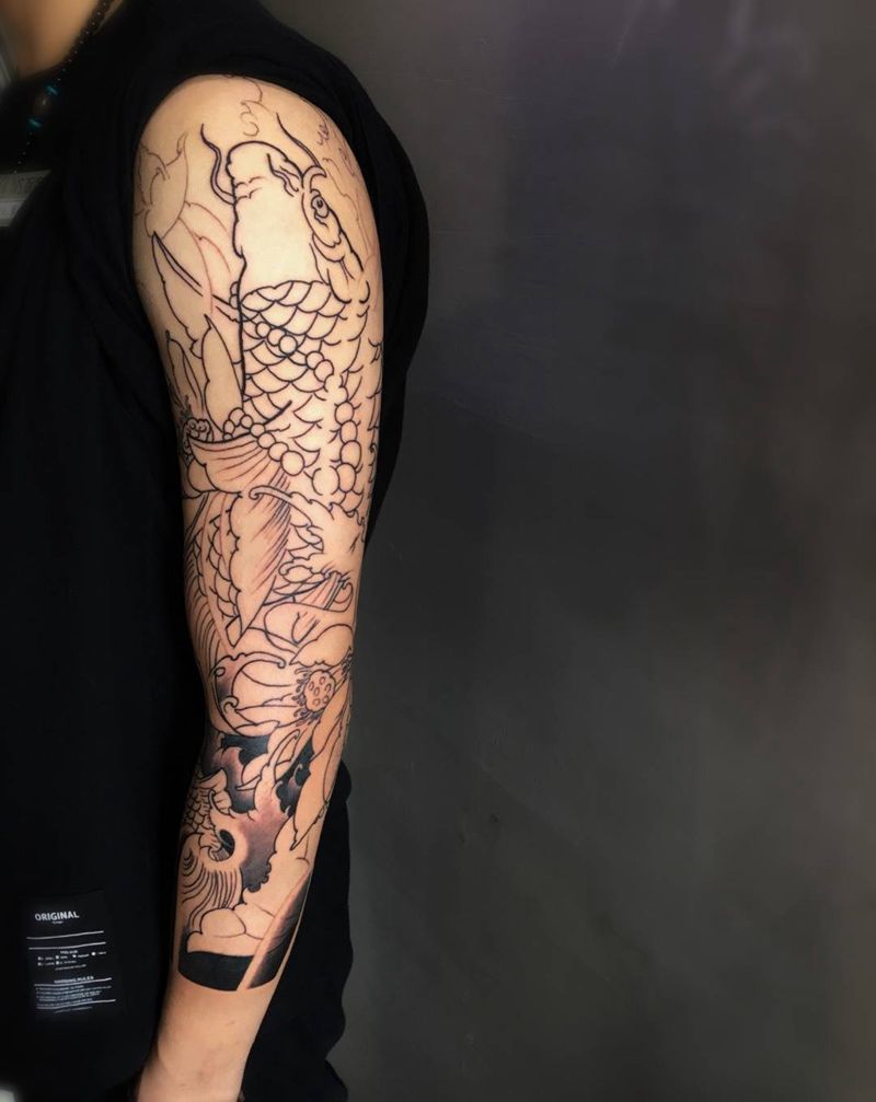 剁椒鱼头纹身图片