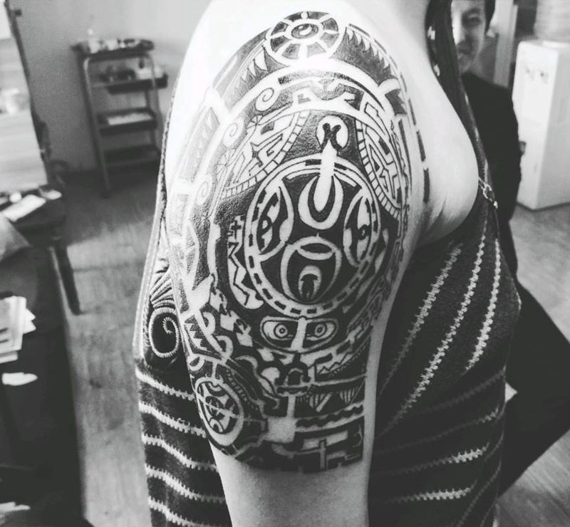 毛利图腾纹身图片