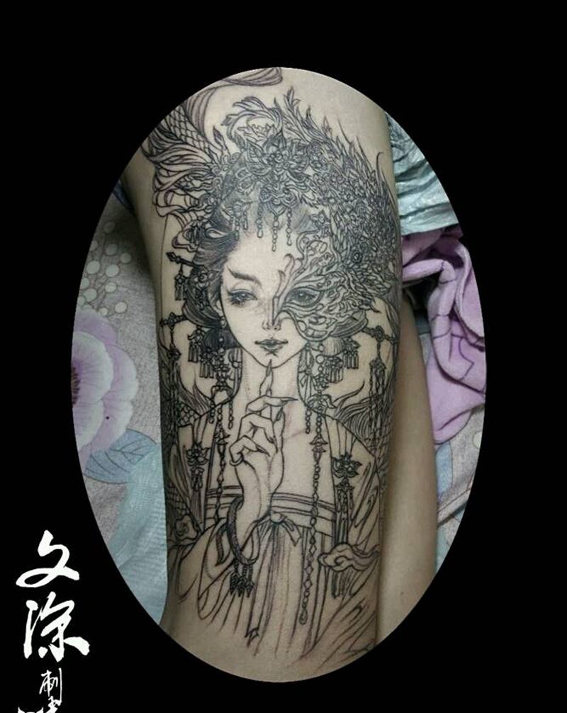 美女纹身图片