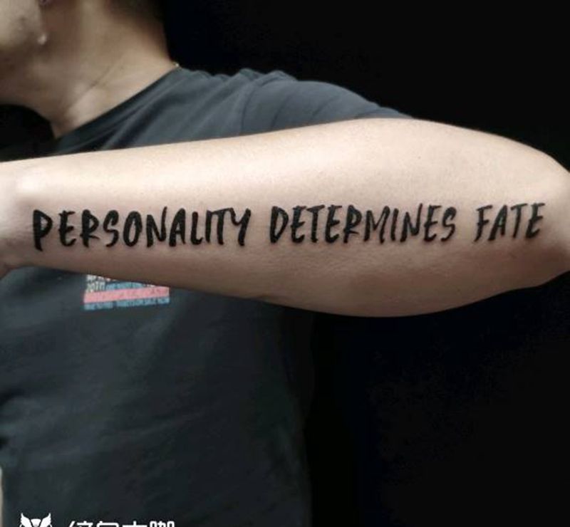 英文纹身图片_手臂图腾纹身图案