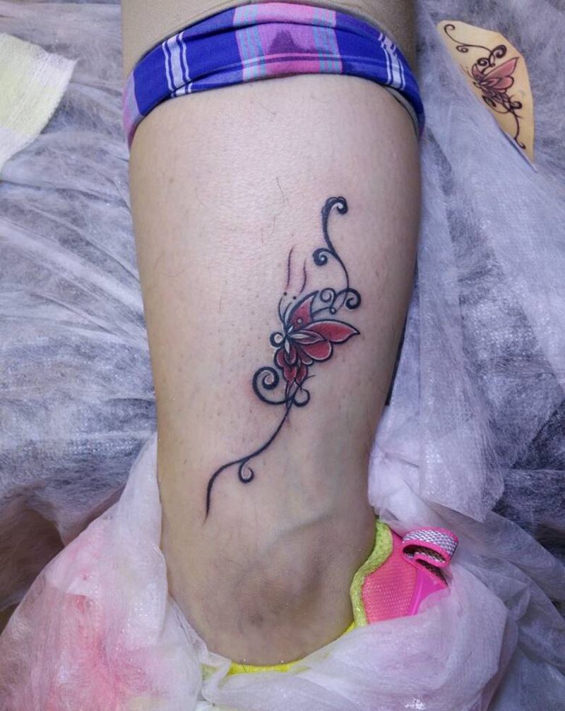 小蝴蝶纹身图片