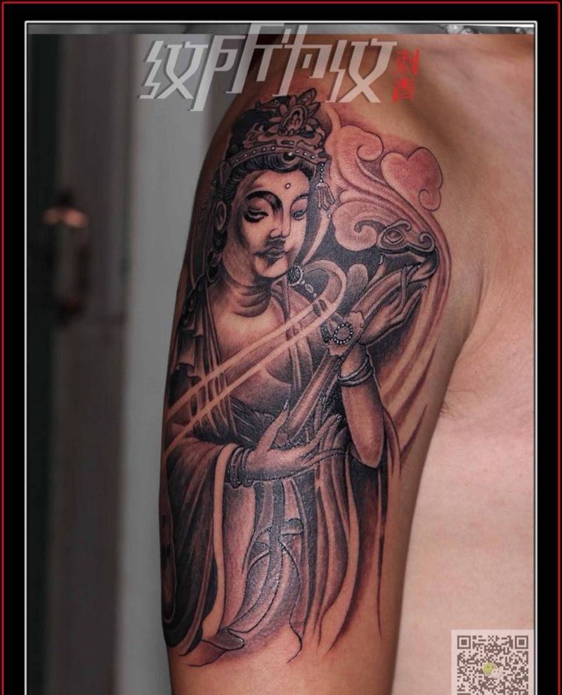 普贤菩萨纹身图片