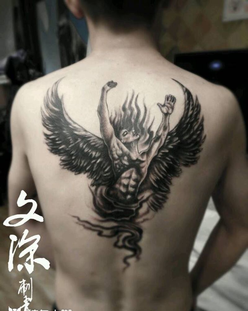 天使纹身图片