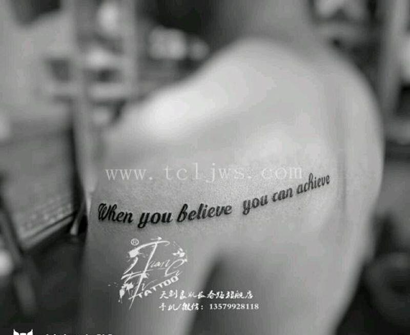 一些小图。纹身图片_颈部肩部胸部腿部清新字符成品纹身图案