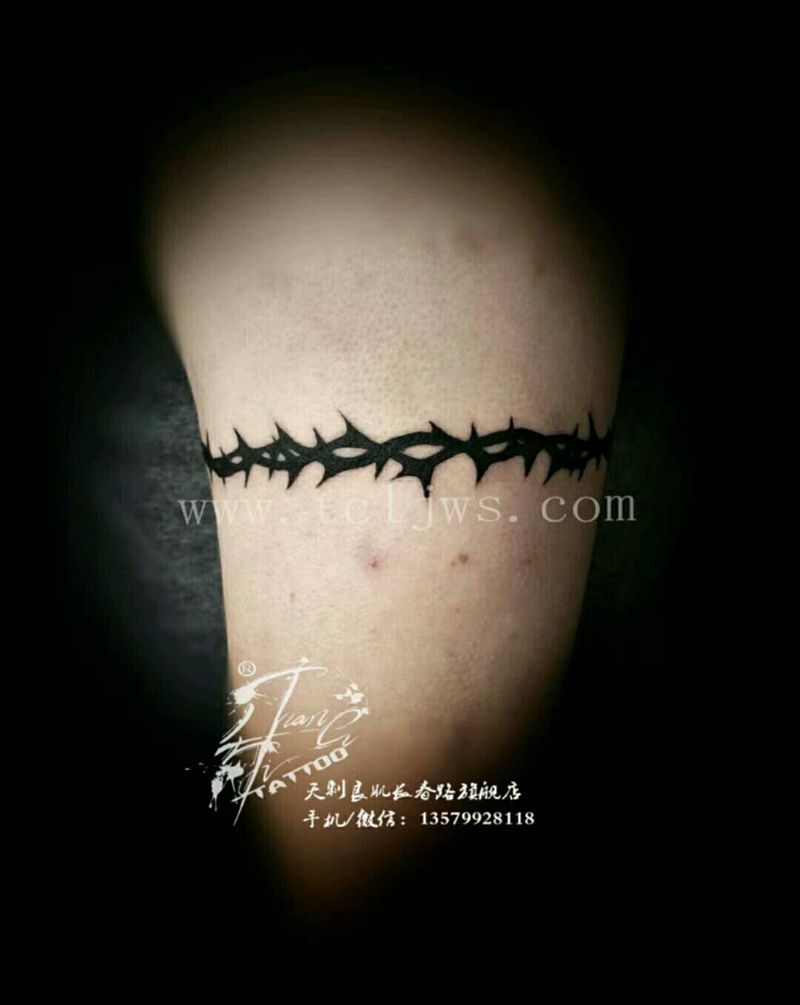 荆棘纹身图片_手臂欧美图腾成品纹身图案
