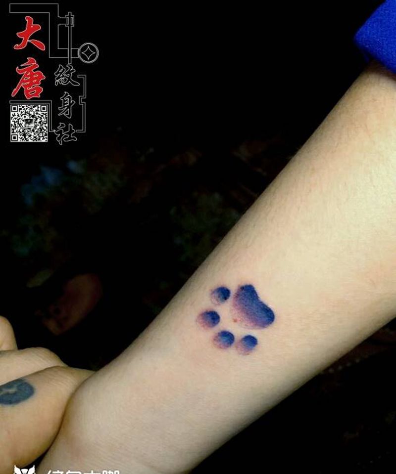 狗爪纹身图片_银川刺青大唐纹身图案