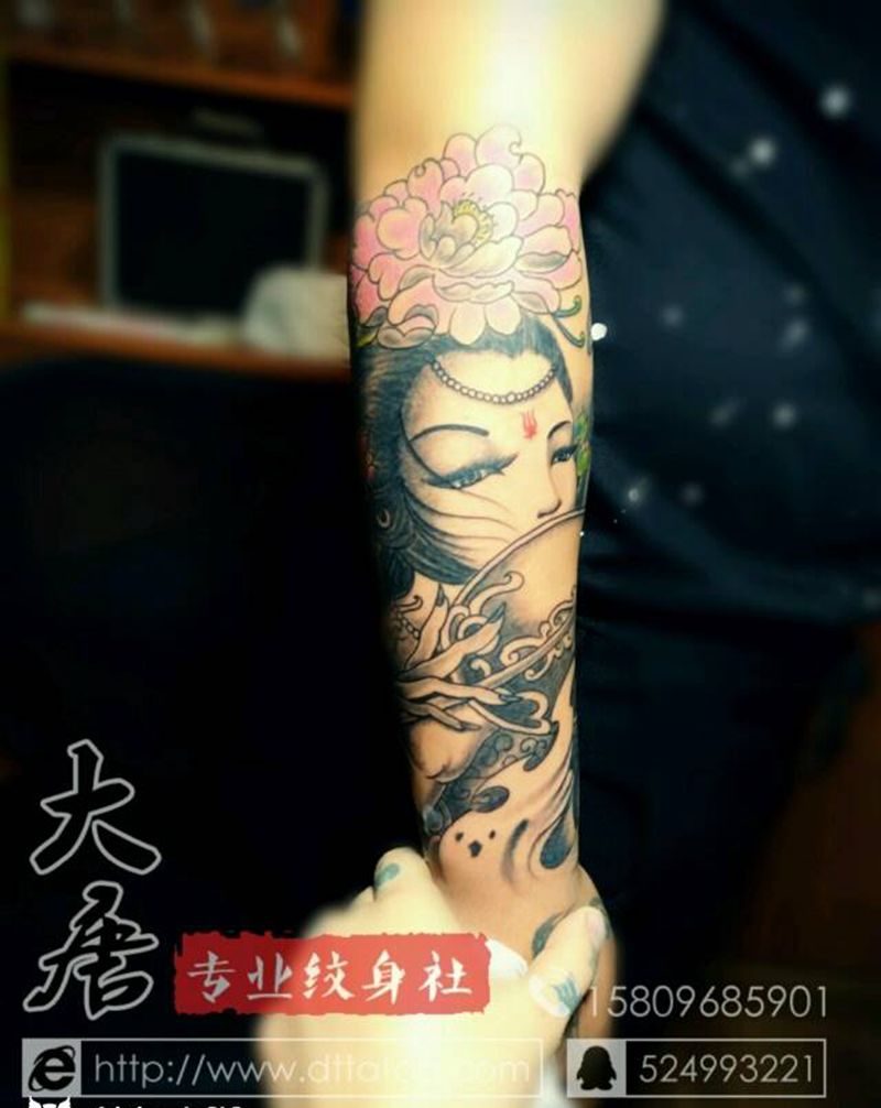 包小臂纹身图片_银川大唐纹身图案