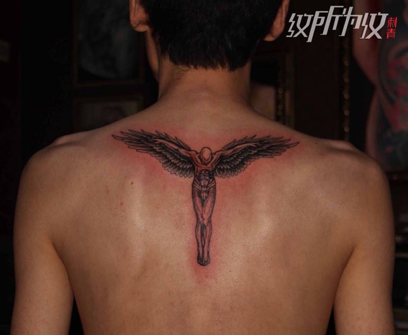 天使纹身图片