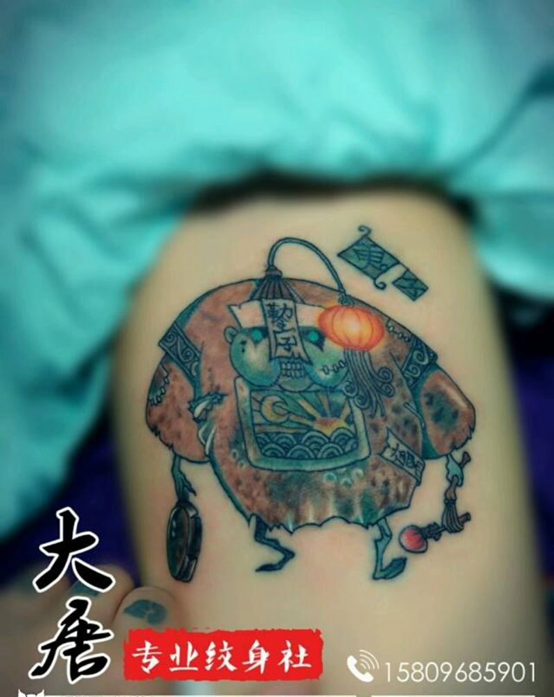 小僵尸纹身图片_银川￥800大唐纹身图案