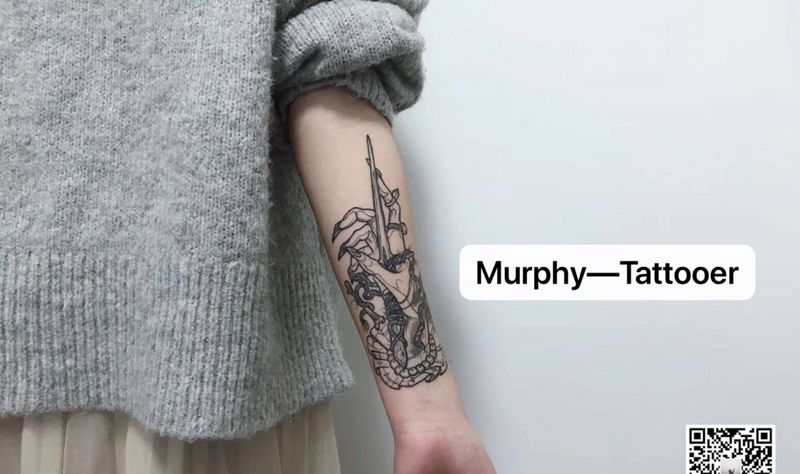 恢复纹身图片_手臂New School纹身图案