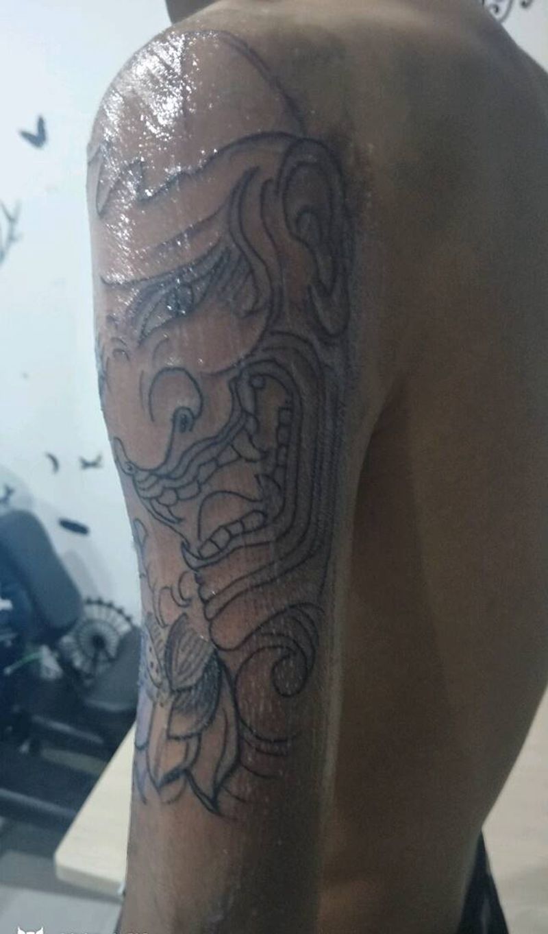 未完成纹身图片