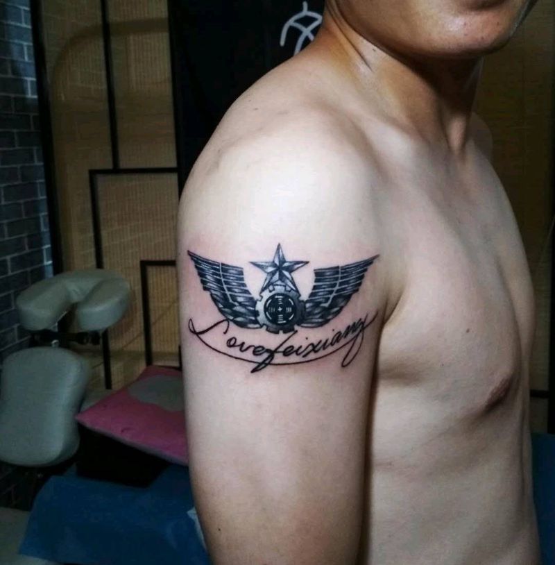 军人标志纹身图片