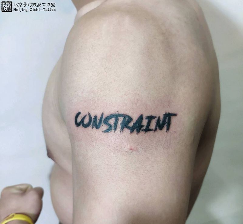 英文纹身图片_手臂花体字纹身图案