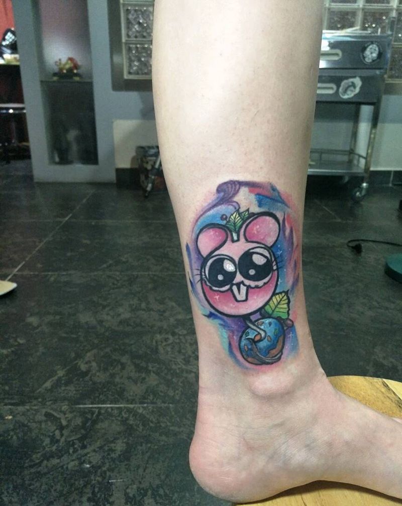 卡通的龙猫纹身图片