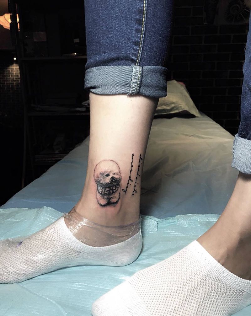 小狗狗纹身图片