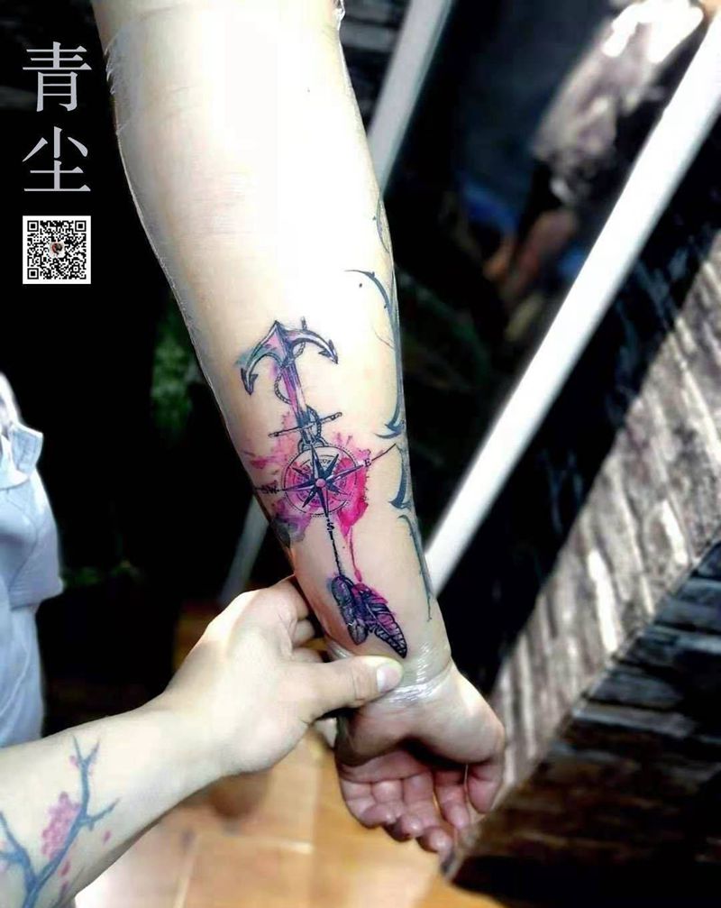 朝着认定的方向去执着吧！纹身图片_手臂纹身图案