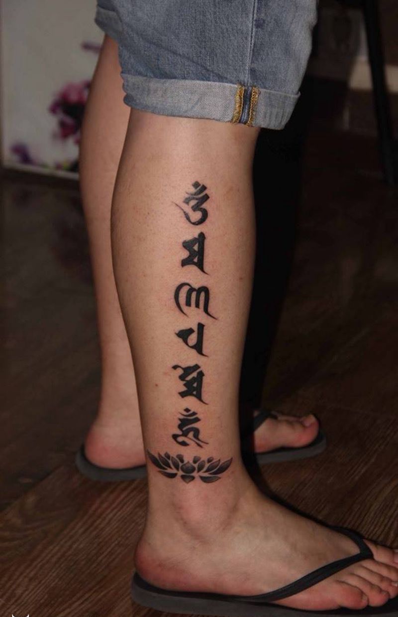 六字真言纹身图片