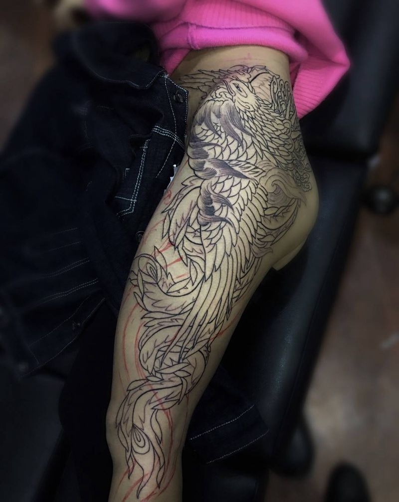 凤凰纹身图片