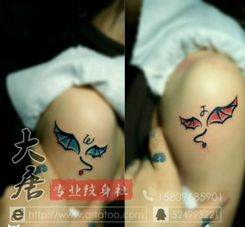 情侣纹身图片_￥300银川大唐纹身图案