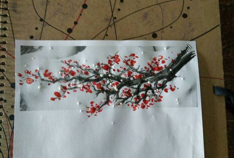 覆盖手稿纹身图片