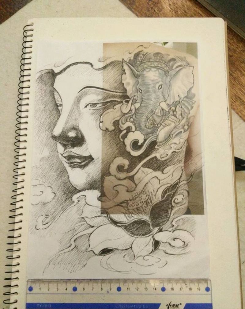 添加设计纹身图片