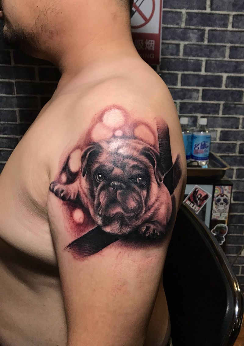 八哥纹身图片_欧美写实纹身图案