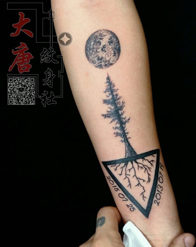 点刺纹身图片_银川刺青大唐纹身图案