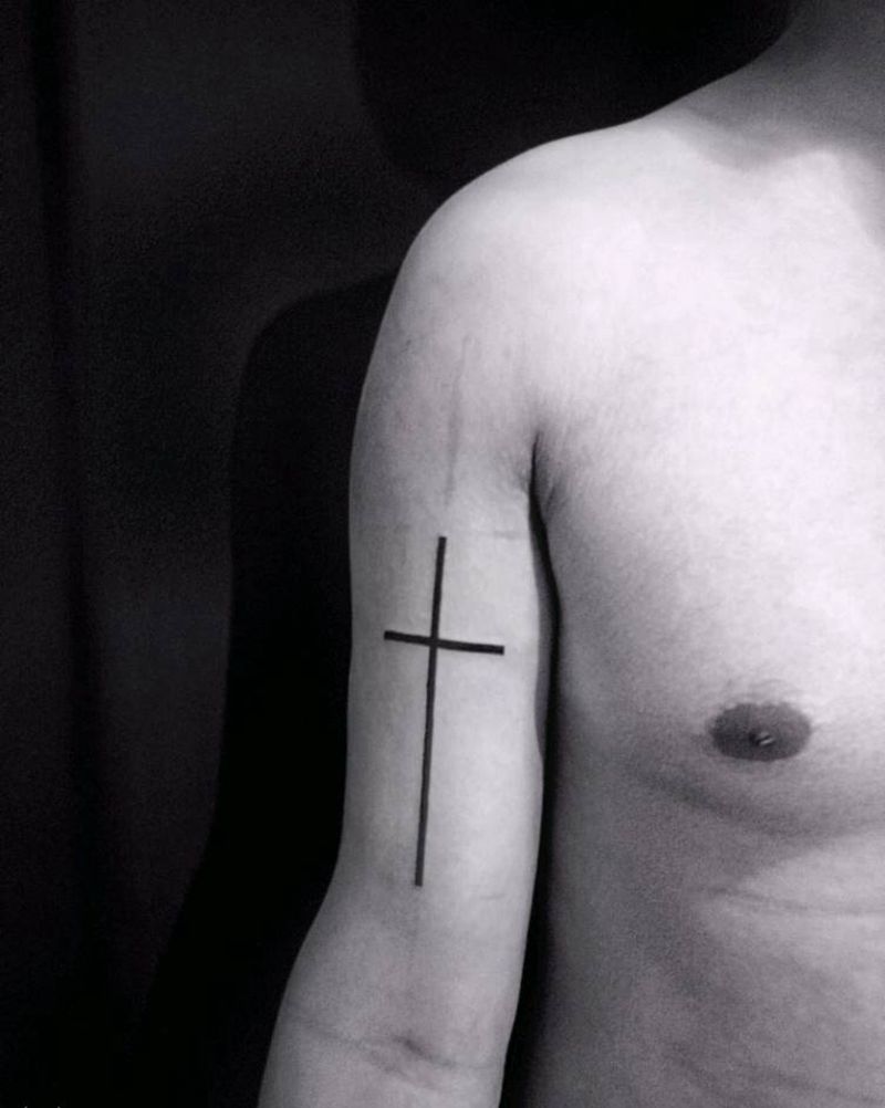 十纹身图片_几何纹身图案