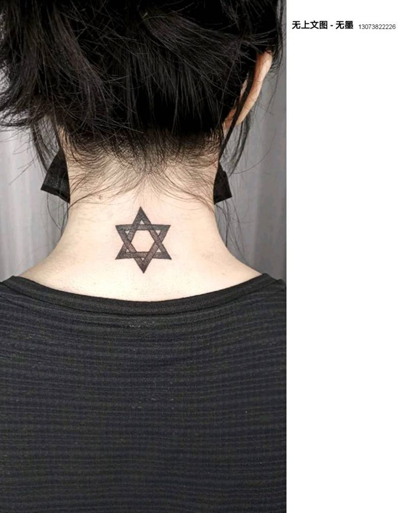 幾何纹身图片_几何纹身图案