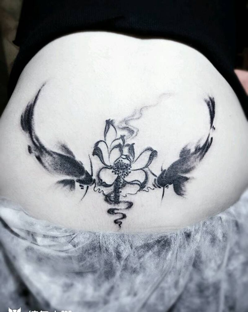 水墨原创纹身图片