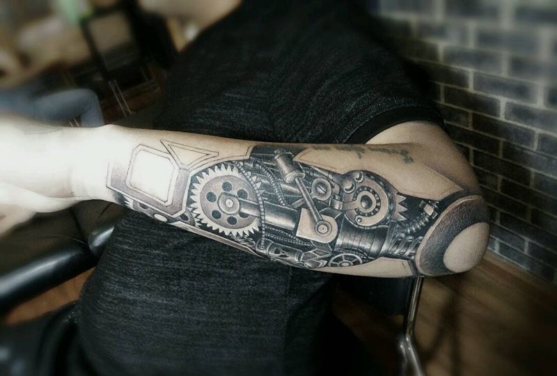 设计过程纹身图片