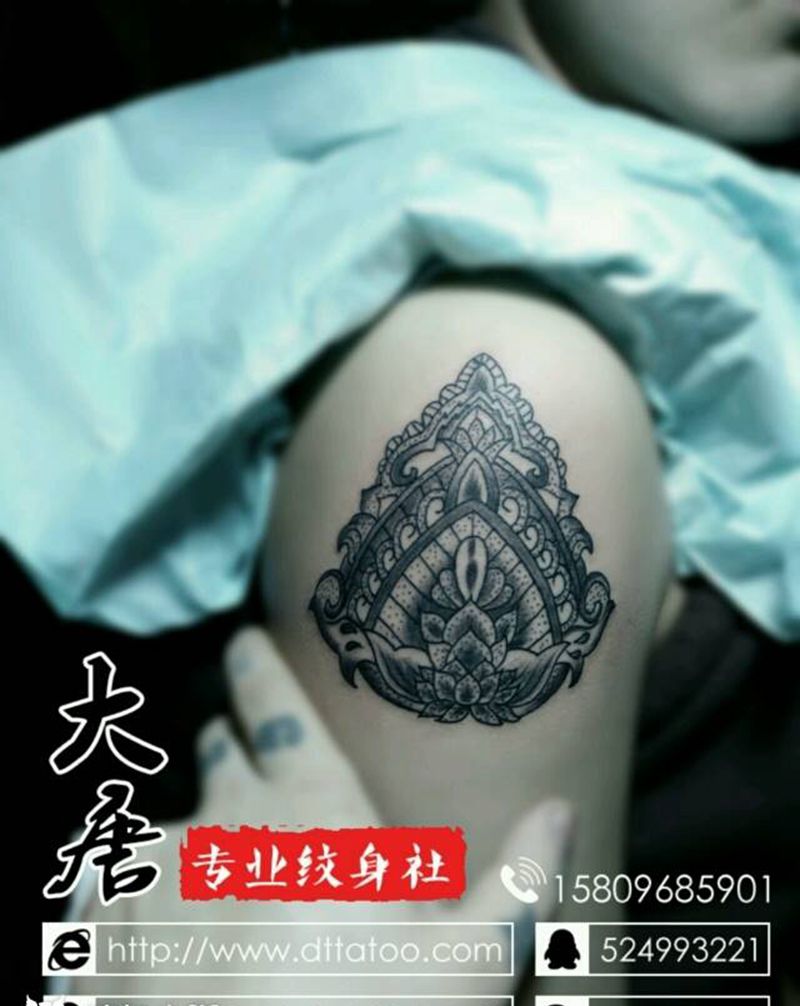 点刺纹身图片_银川大唐纹身图案