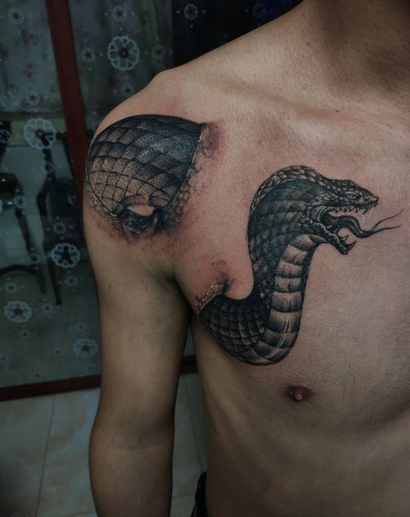 眼睛蛇纹身图片