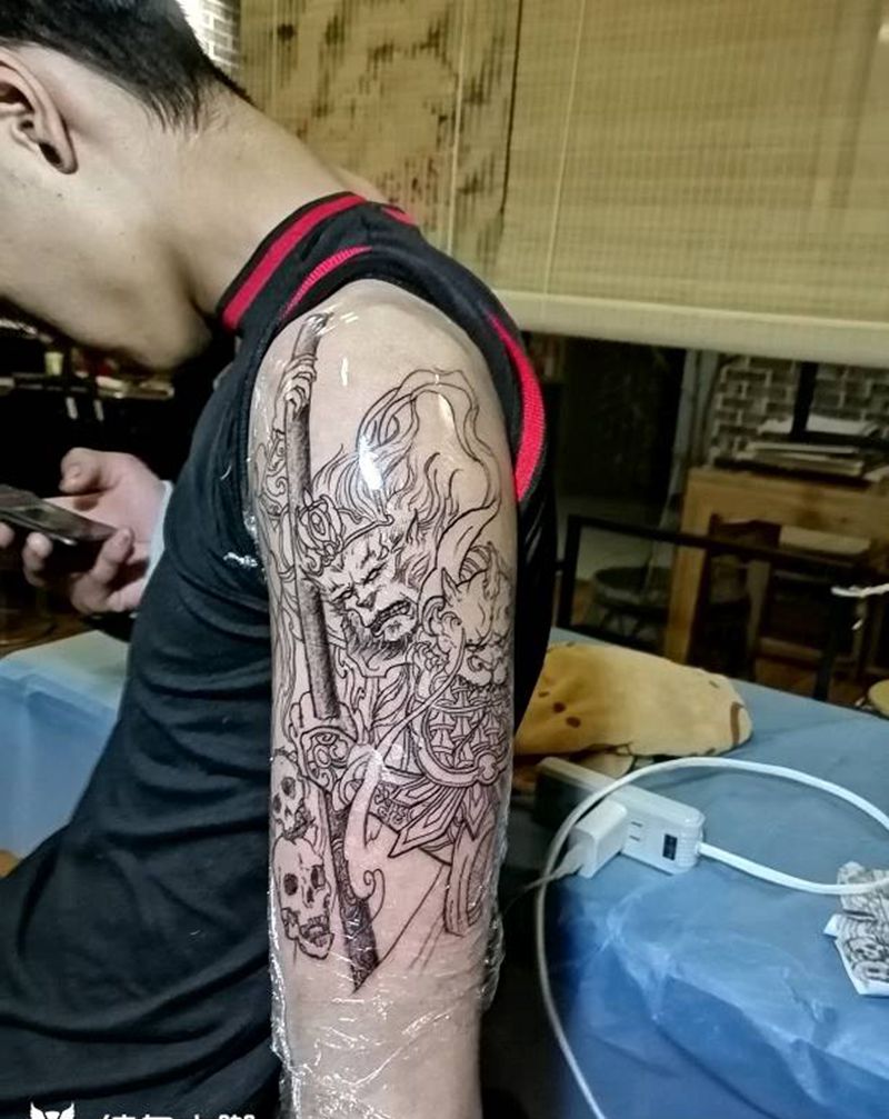 大圣纹身图片_手臂纹身图案