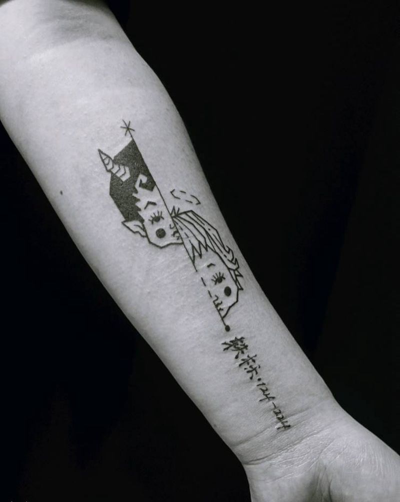 故事男女纹身图片