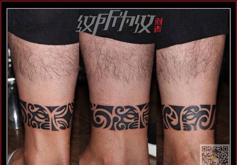脚环纹身图片