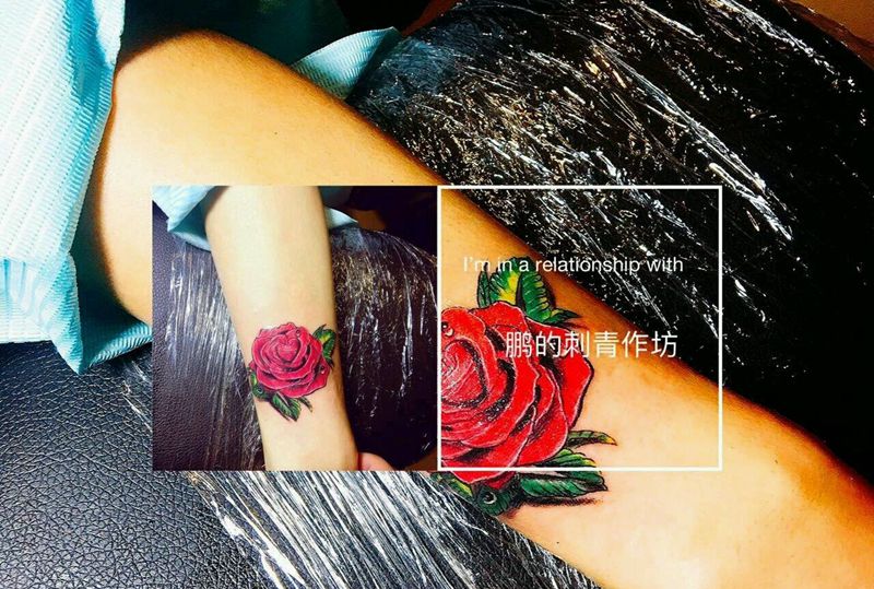 玫瑰纹身图片