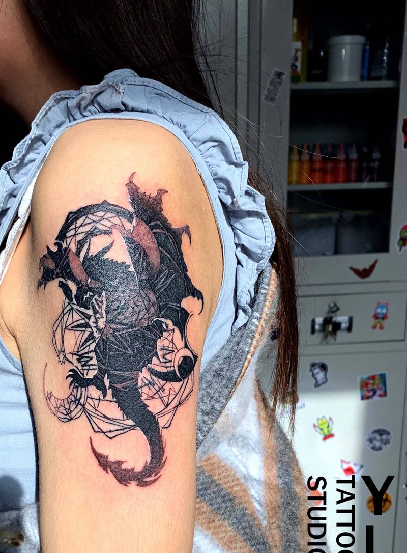 龙图腾纹身图片_图腾纹身图案