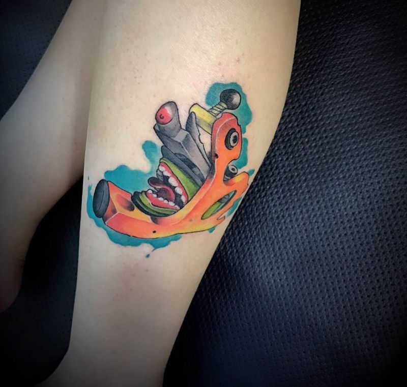 弹片机纹身图片