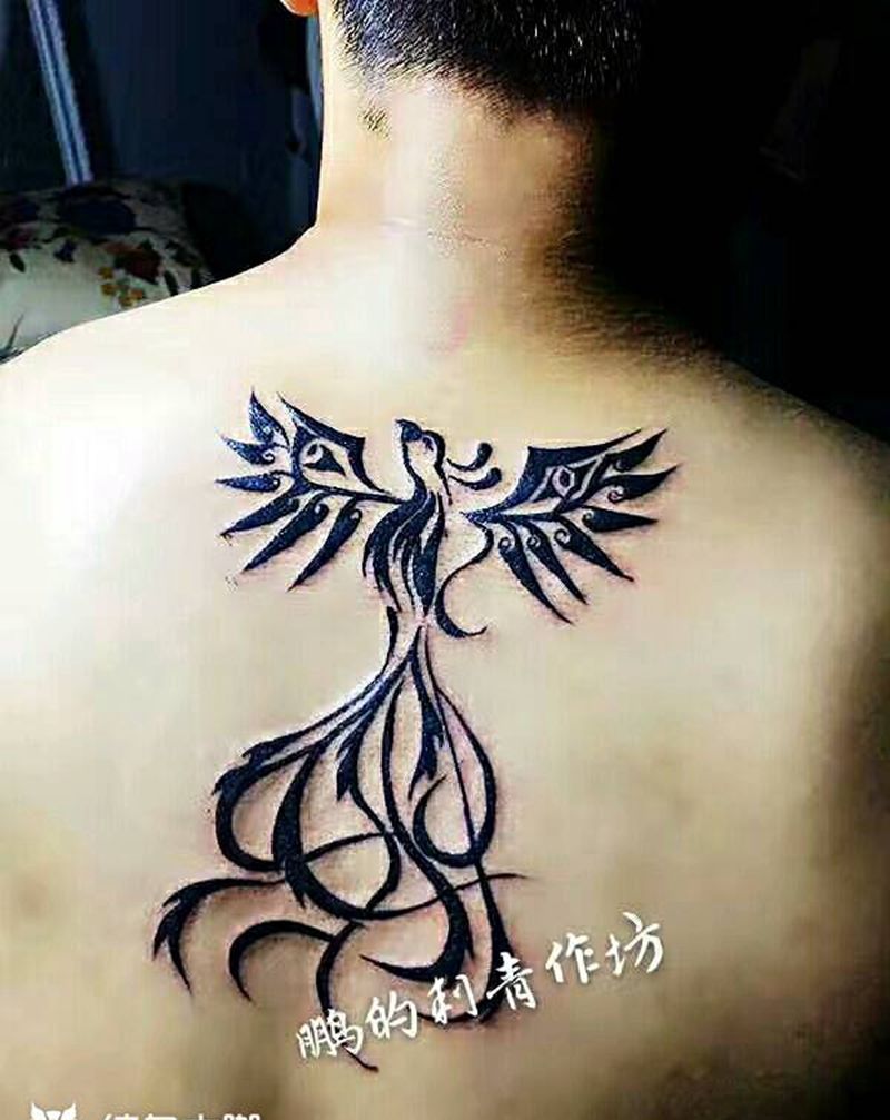 不死鸟纹身图片