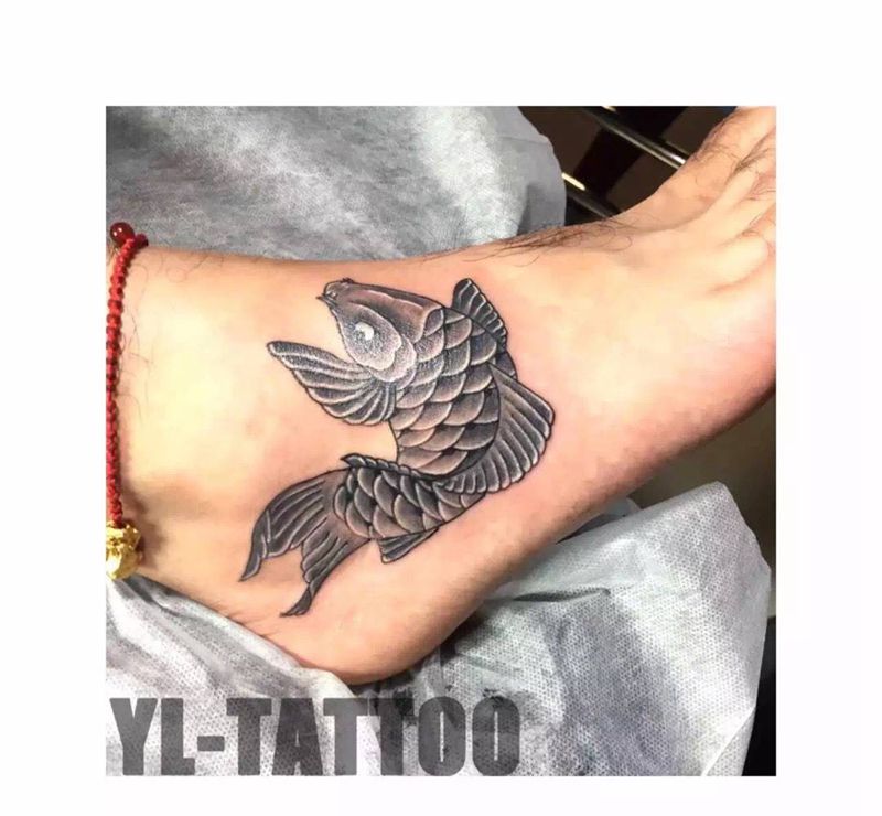 （情侣）鱼纹身图片